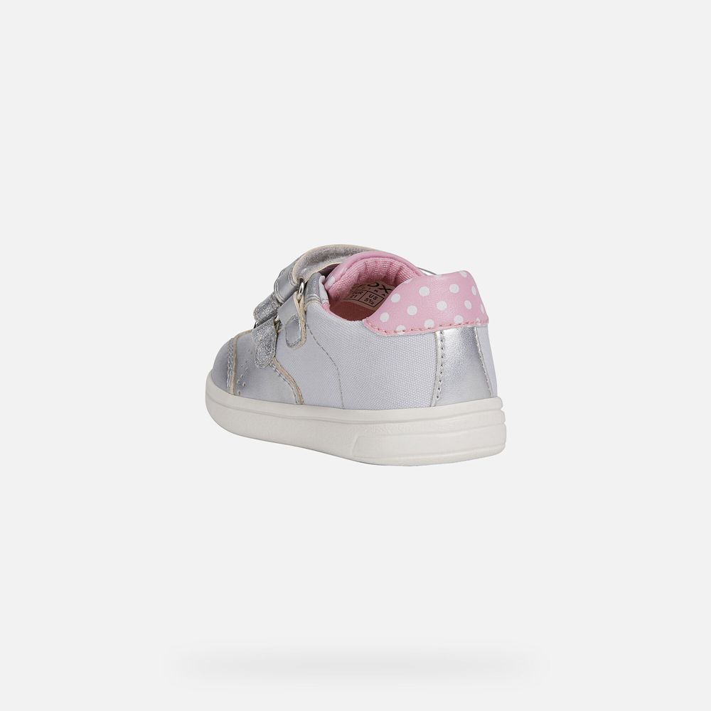 Geox Sneakers Silver Djrock Girl - Geox Baby Shoes - BRMZJC947